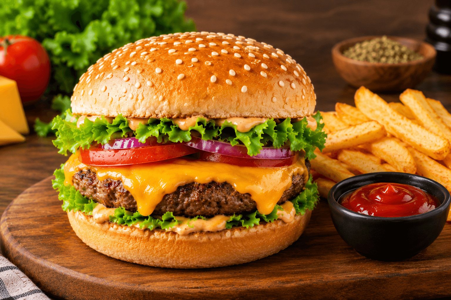 Melted Cheese Burger in Inaruwa